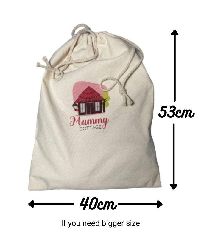 MummyCottage Canvas Drawstring Bag - Mummy Cottage